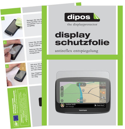 2x Schutzfolie matt für TomTom Go Basic Display-Sc (2)