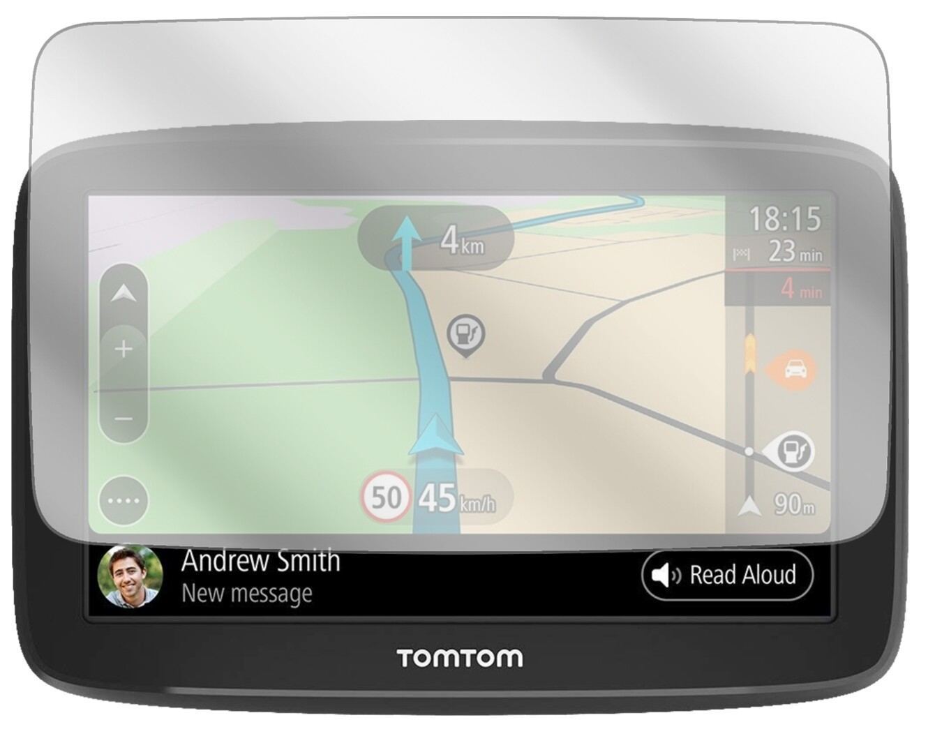 3x Schutzfolie klar für TomTom Go Basic Display-Sc (2)
