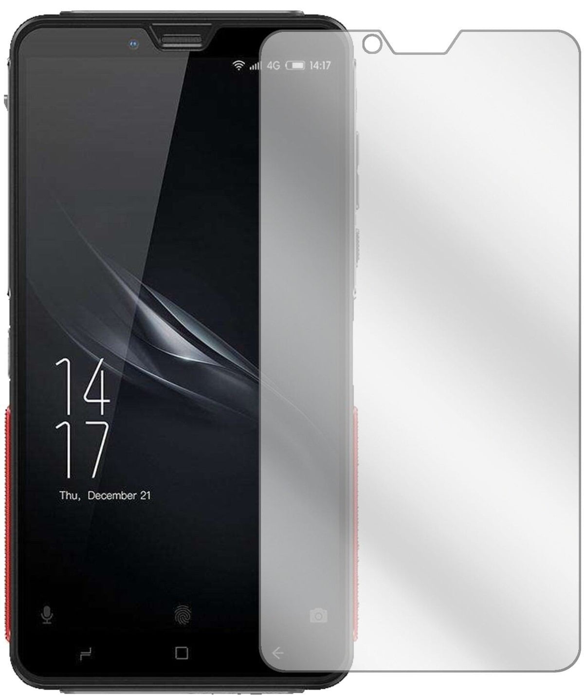 6x Schutzfolie klar für Elephone Soldier Display-S (2)
