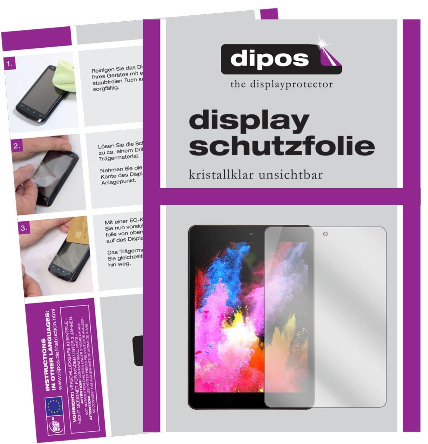 2x Schutzfolie klar für Teclast M89 Display-Schutz (1)