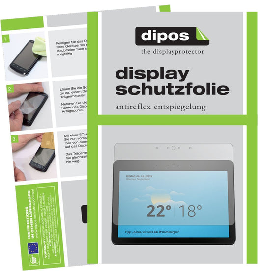 2x Schutzfolie matt für Amazon Echo Show 2. Gen Di (1)