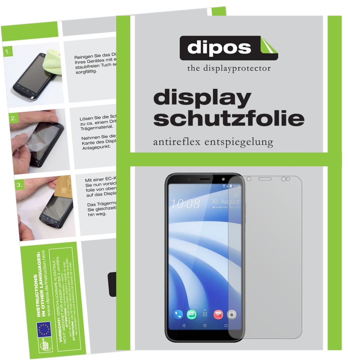 6x Schutzfolie matt für HTC U12 Life Display-Schut (1)