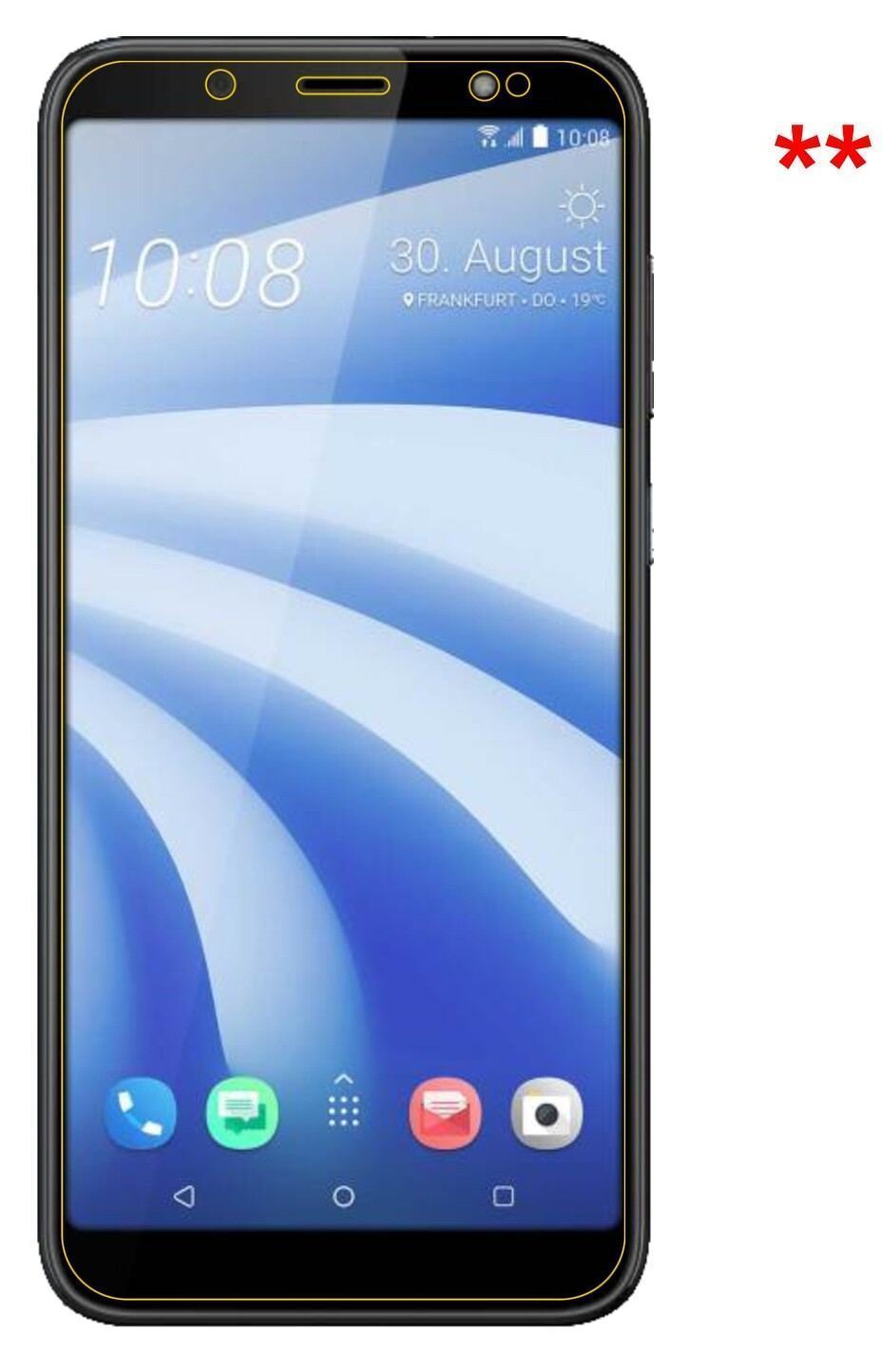 6x Schutzfolie matt für HTC U12 Life Display-Schut (6)
