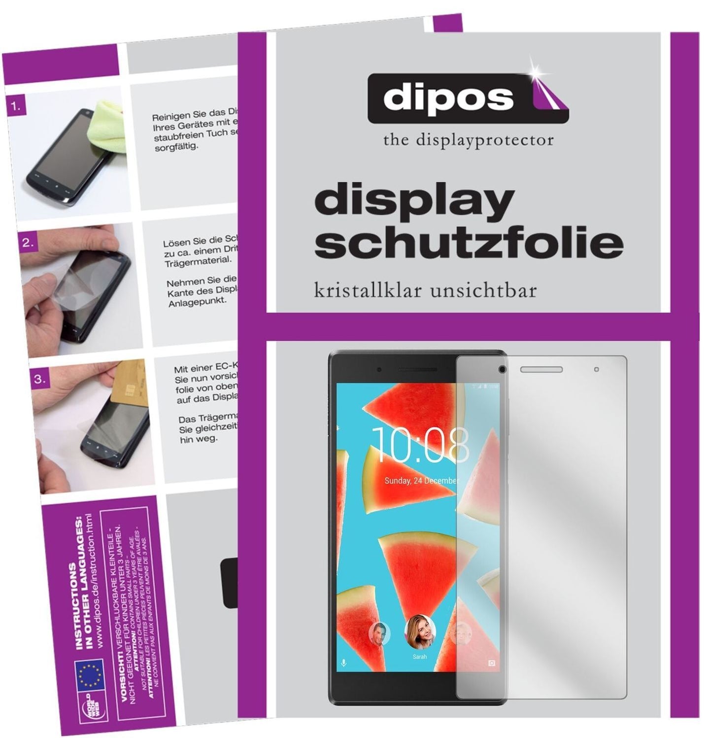 1x Schutzfolie klar für Lenovo TB-7504F Display-Sc (2)