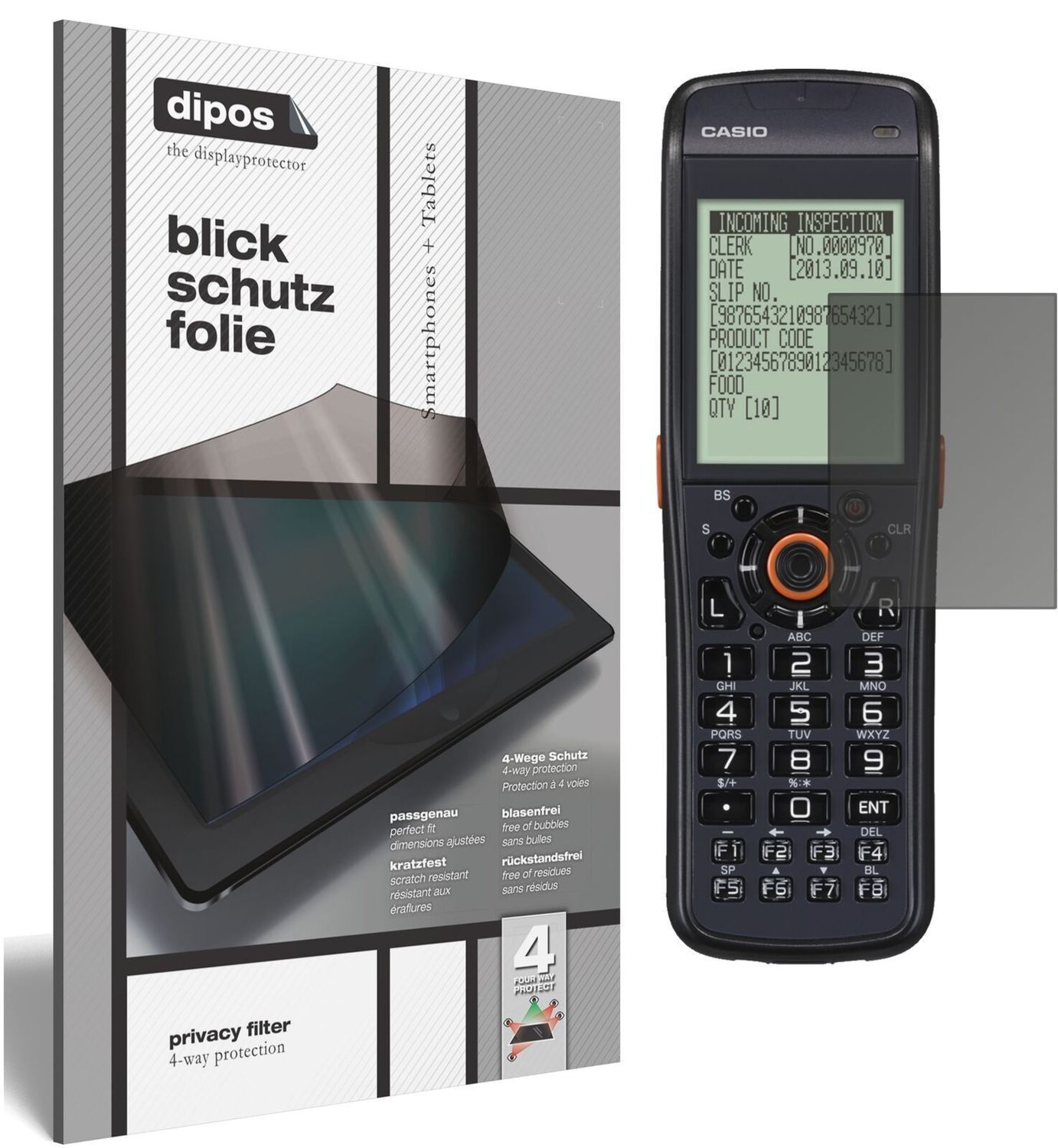 Blickschutzfolie für Casio DT-970 matt Schutzfolie (2)