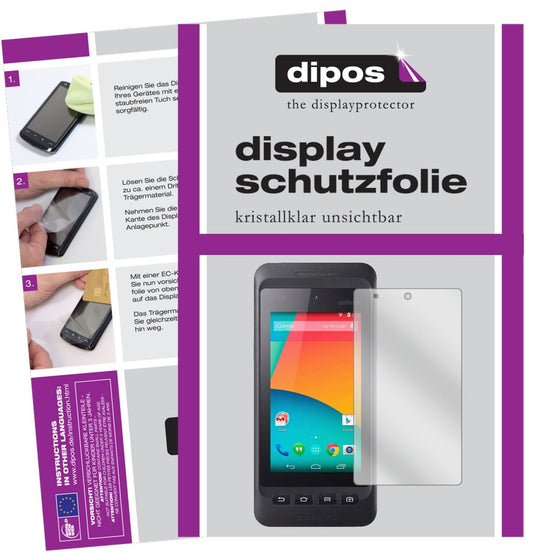 2x Schutzfolie klar für Unitech PA720 Display-Schu (1)