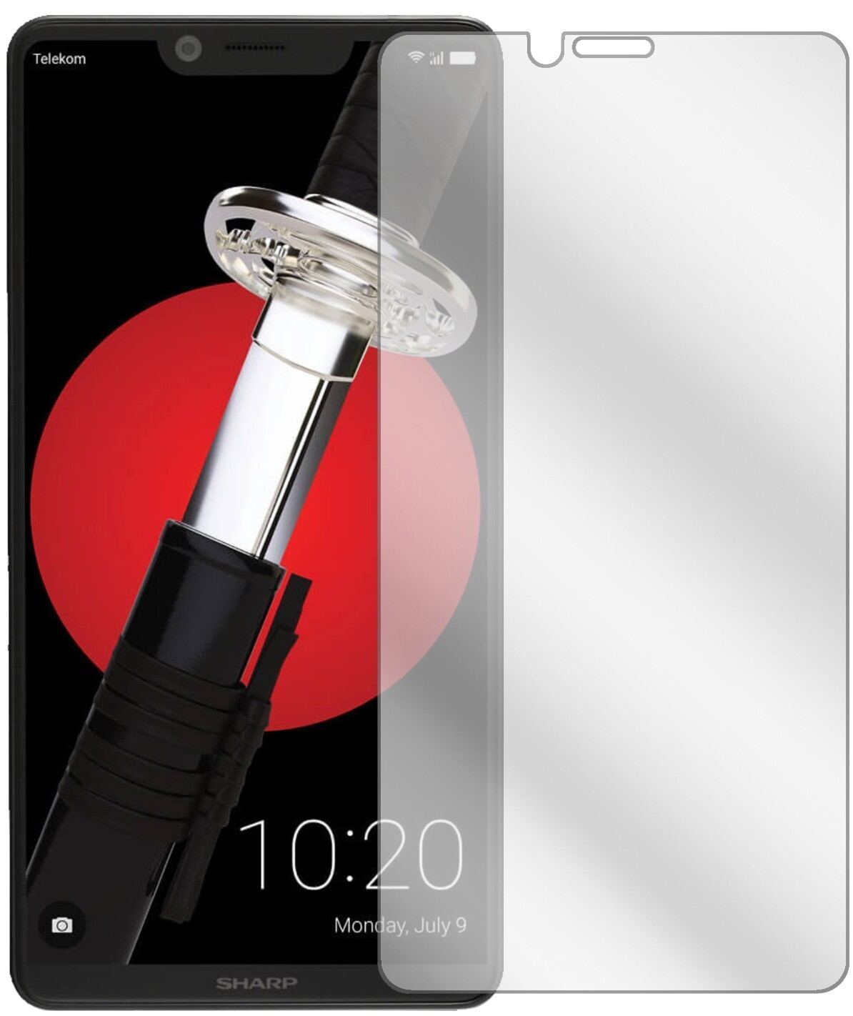 6x Schutzfolie klar für Sharp Aquos D10 Display-Sc (2)