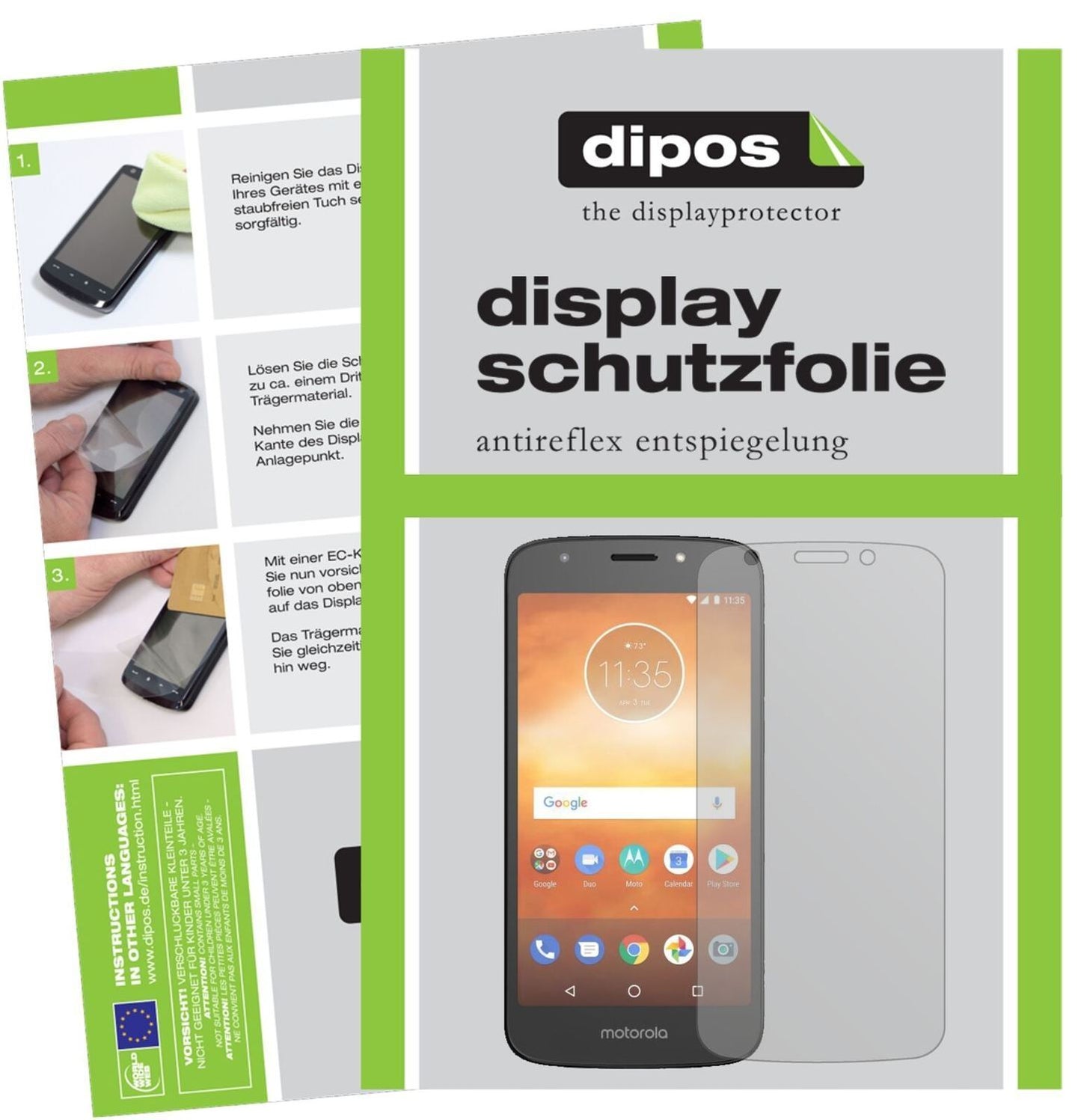 5x Schutzfolie matt für Motorola Moto E5 Play Go D (2)