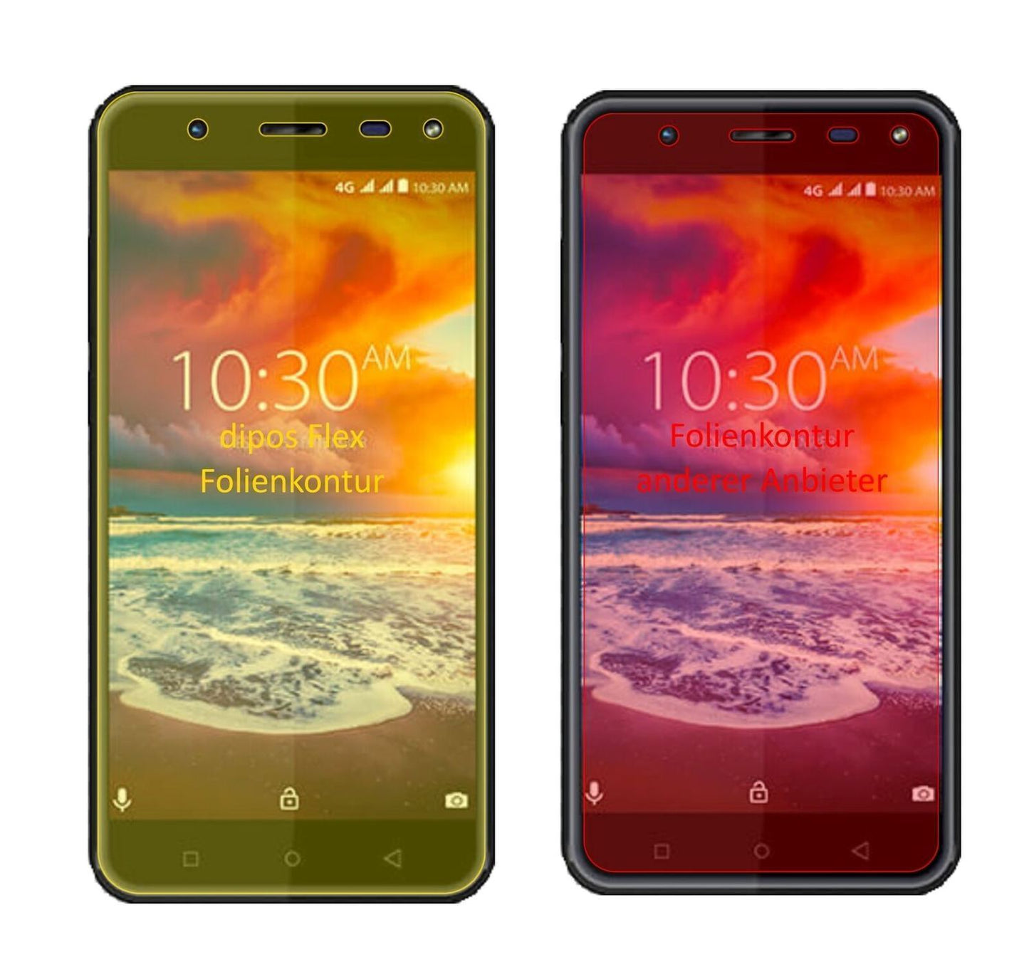 2x 3D Full Cover Schutzfolie für Karbonn Titanium  (1)