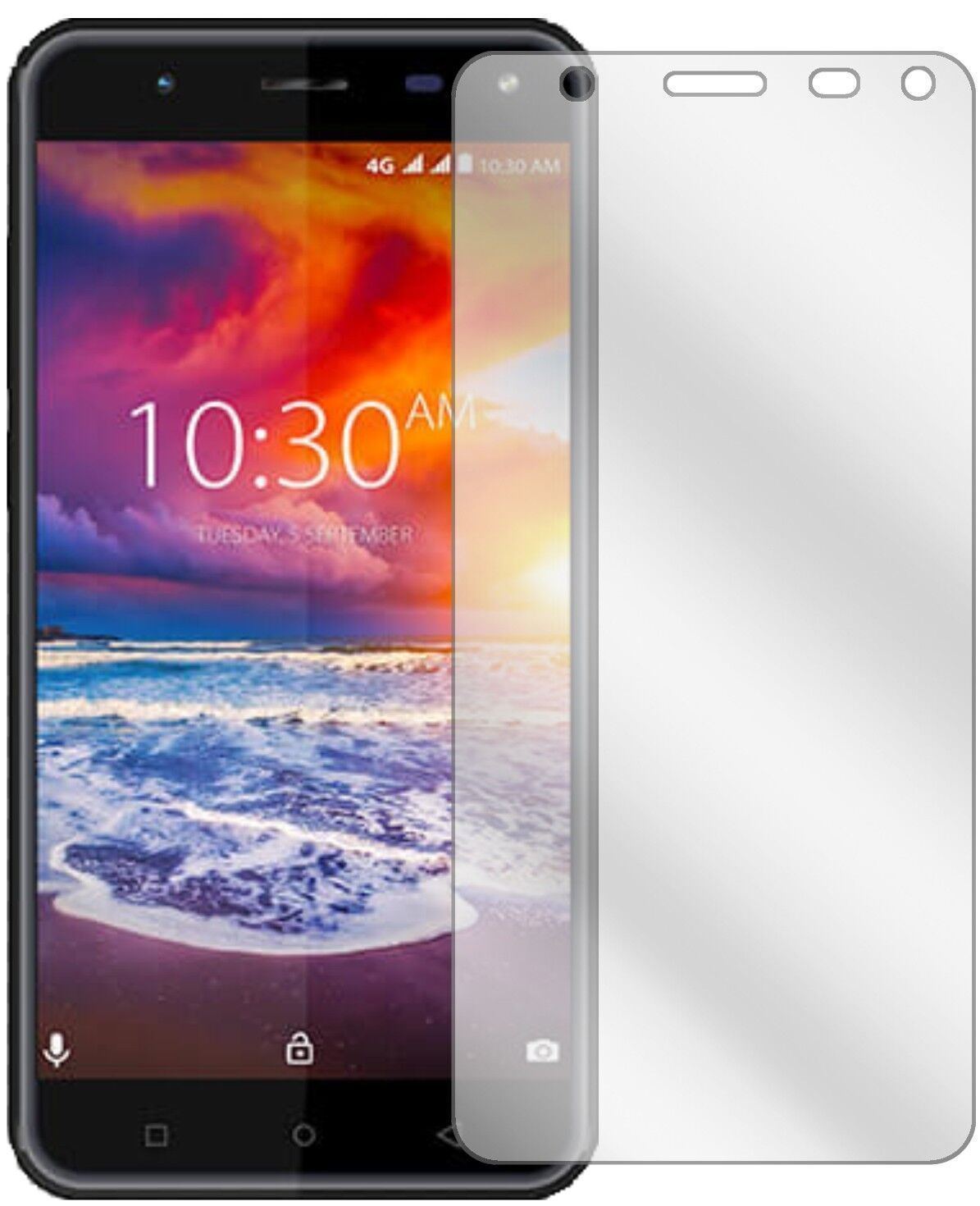 5x Schutzfolie klar für Karbonn Titanium Jumbo 3 D (1)