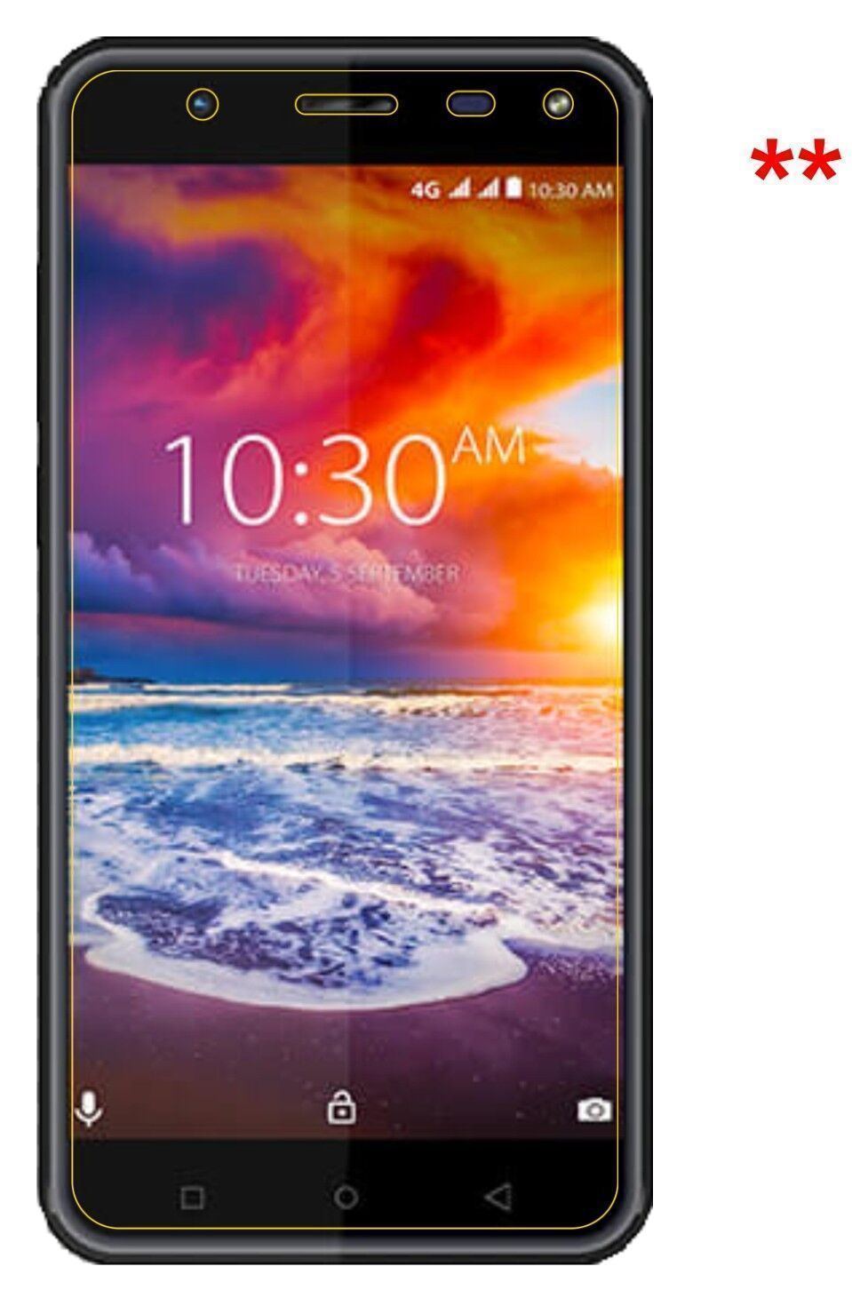 5x Schutzfolie klar für Karbonn Titanium Jumbo 3 D (5)
