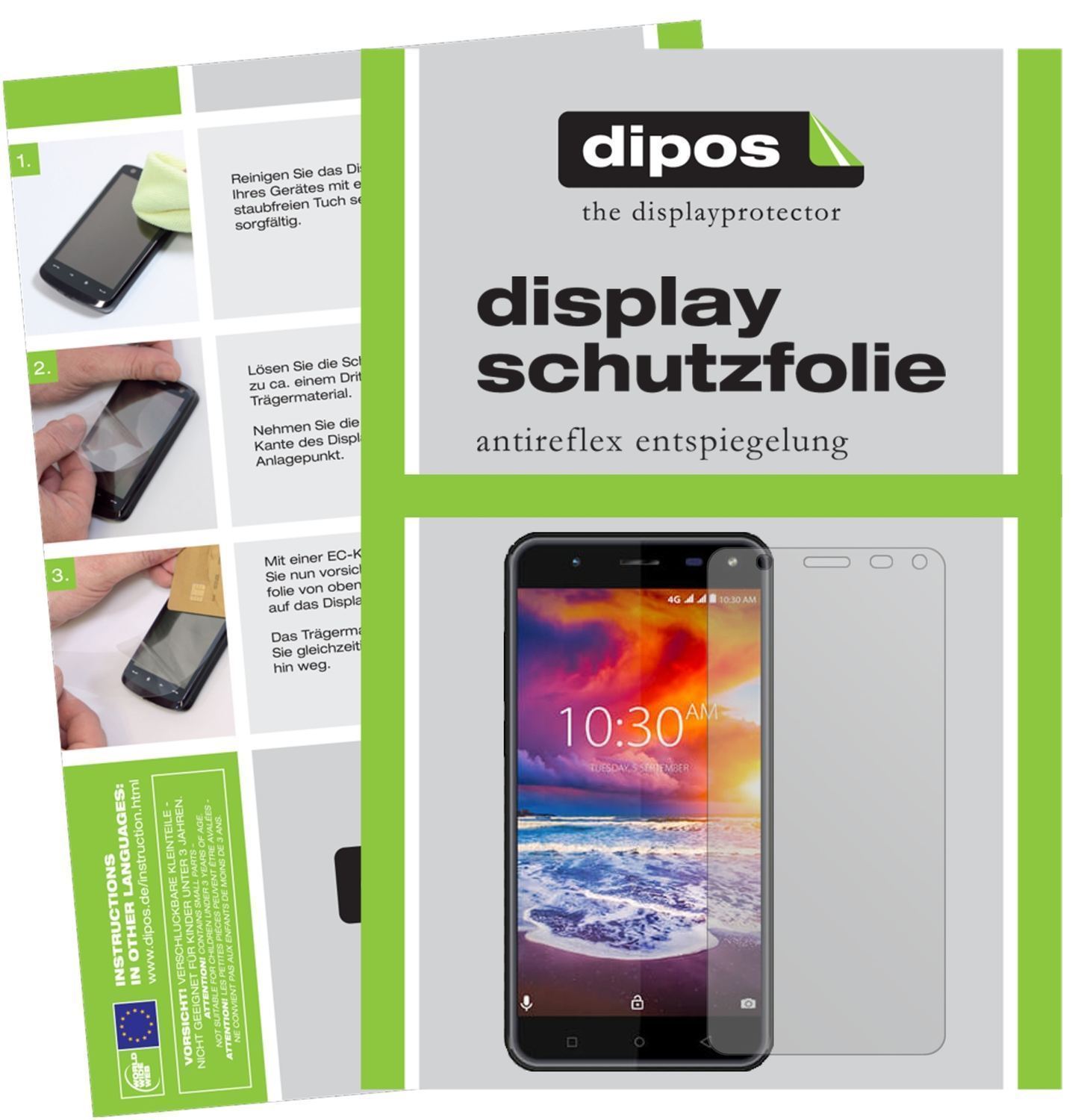 6x Schutzfolie matt für Karbonn Titanium Jumbo 3 D (1)