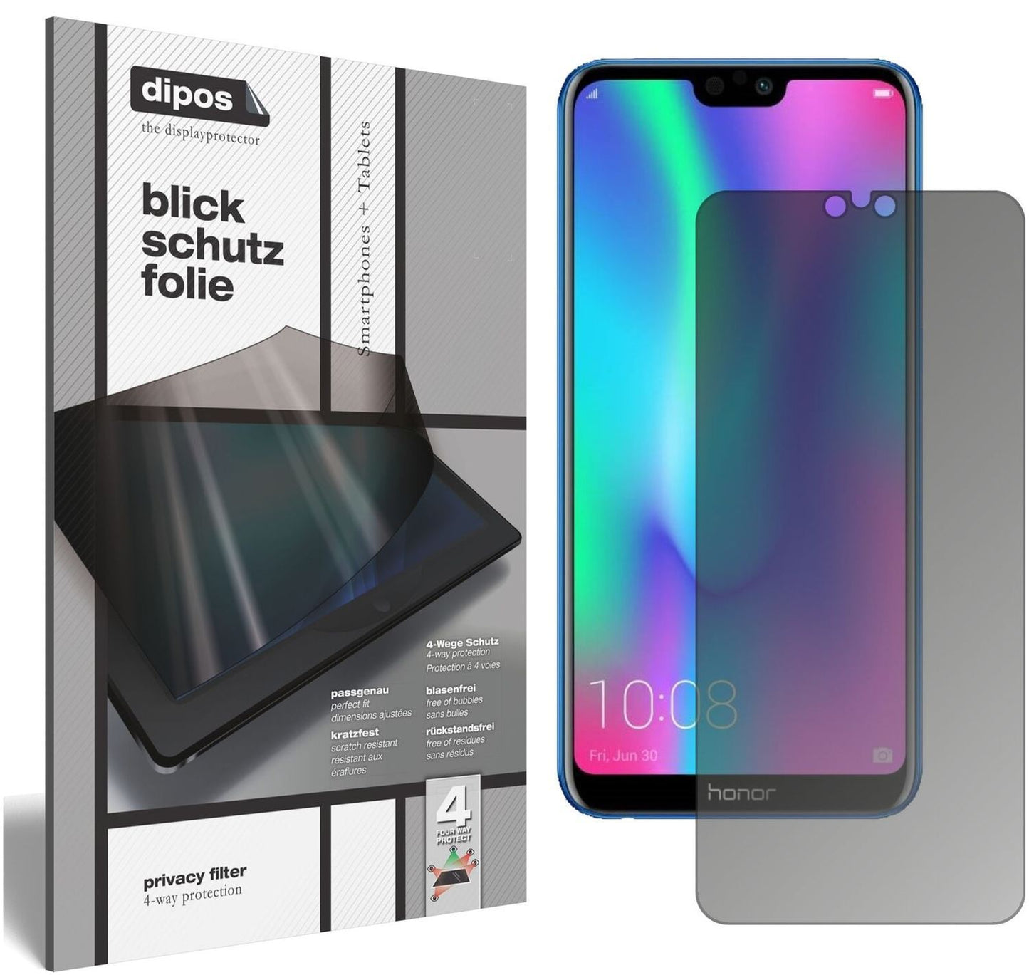 Blickschutzfolie für Honor 9N matt Schutzfolie Pri (2)