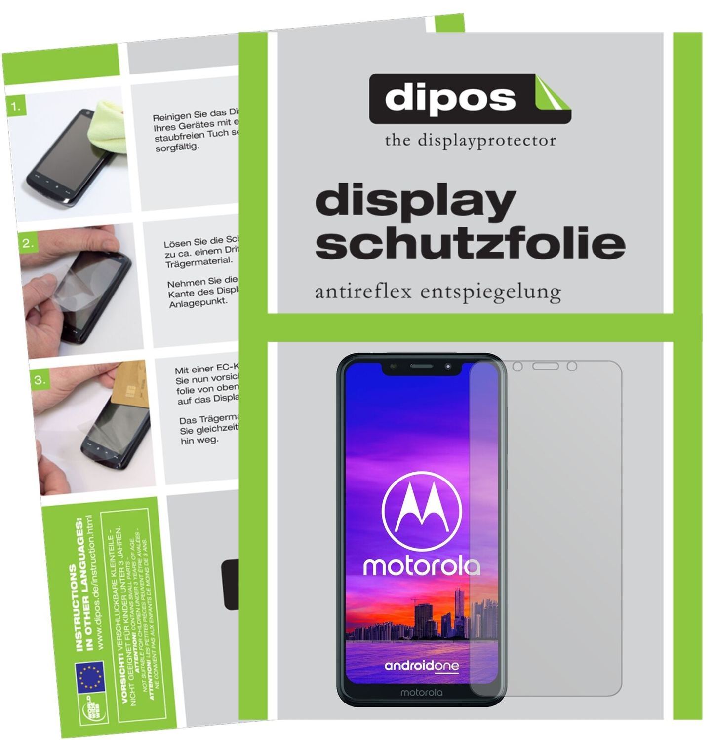 5x Schutzfolie matt für Motorola P30 Play Display- (2)
