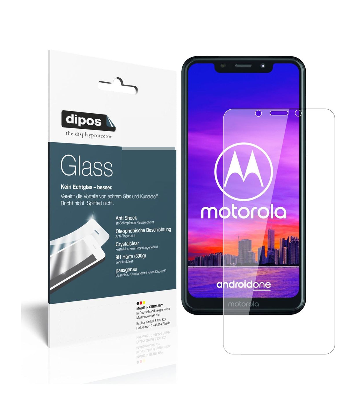 2x 9H Schutzfolie für Motorola One Panzerfolie (1)