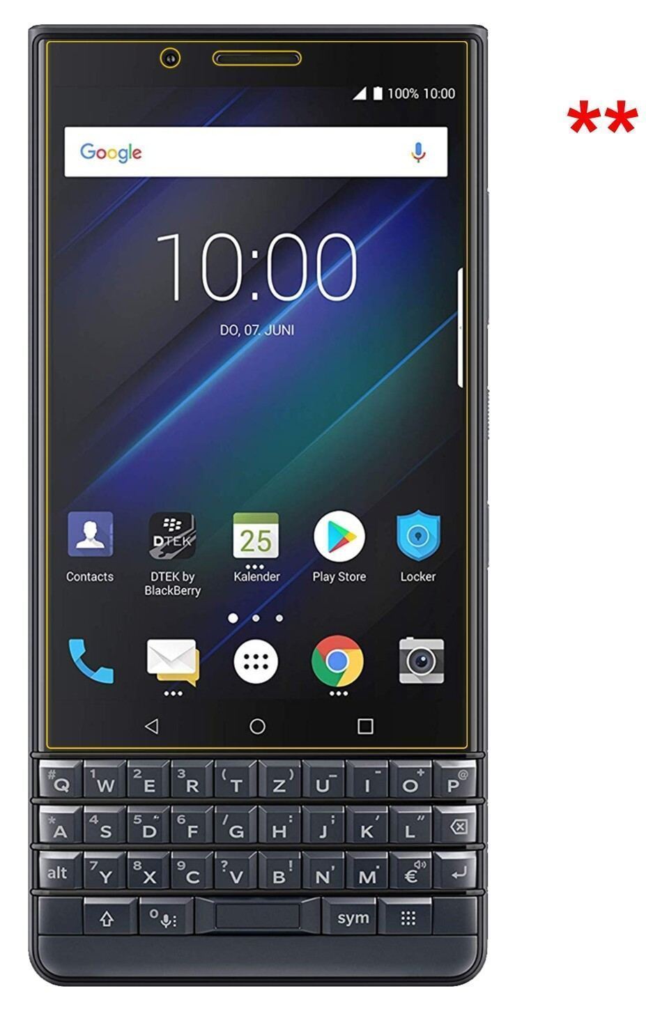6x Schutzfolie klar für Blackberry Key 2 LE Displa (5)