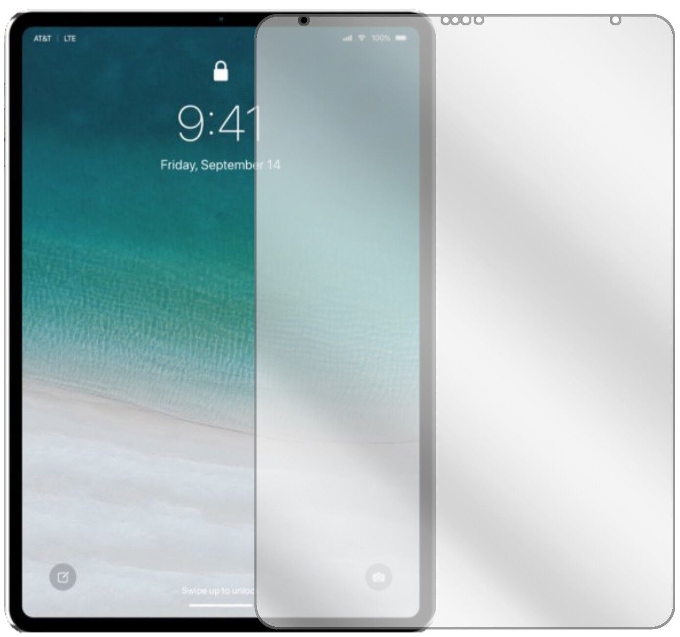 1x Schutzfolie klar für Apple iPad Pro 11 Zoll (20 (1)