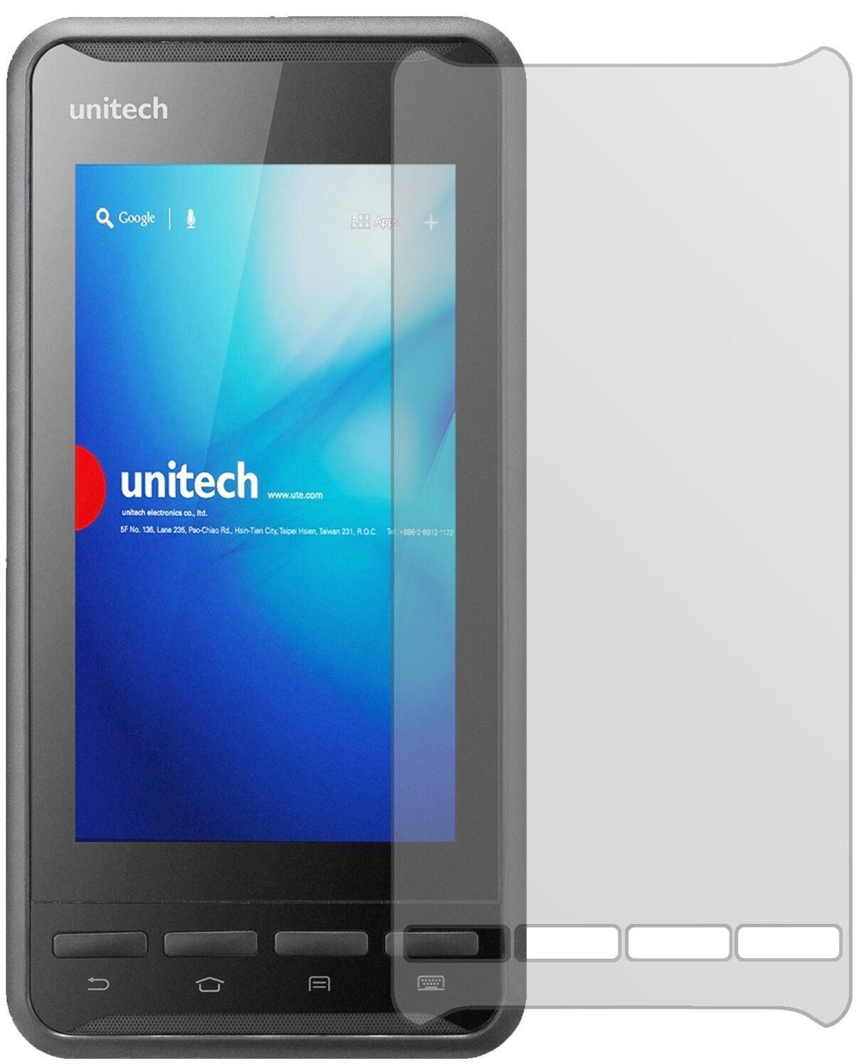 5x Schutzfolie matt für Unitech PA700 Display-Schu (1)