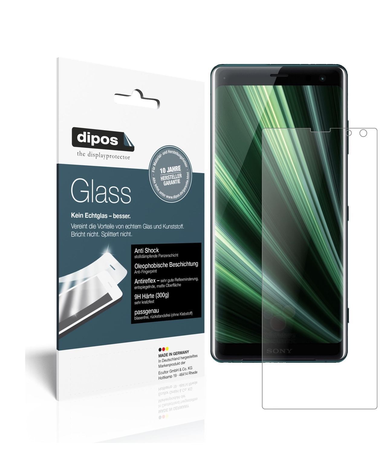 2x 9H Schutzfolie matt für Sony Xperia XZ3 Panzerf (1)