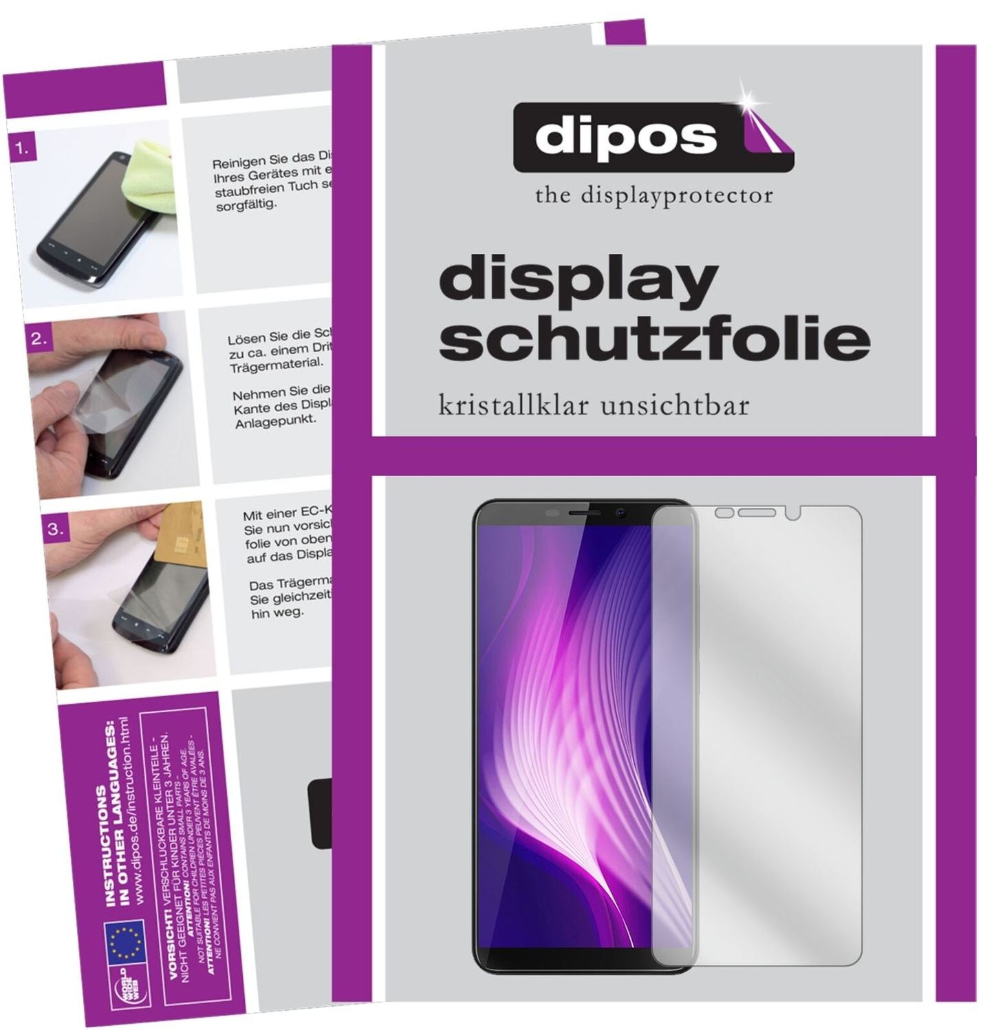 5x Schutzfolie klar für Cubot Nova (2018) Display- (2)