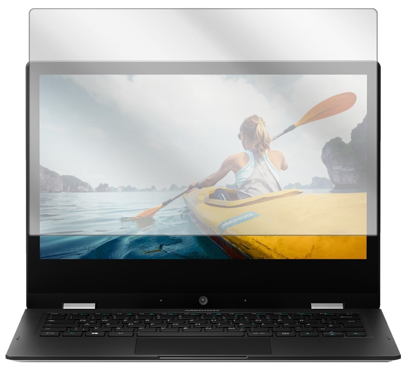2x Schutzfolie klar für Medion Akoya E2294 Display (2)
