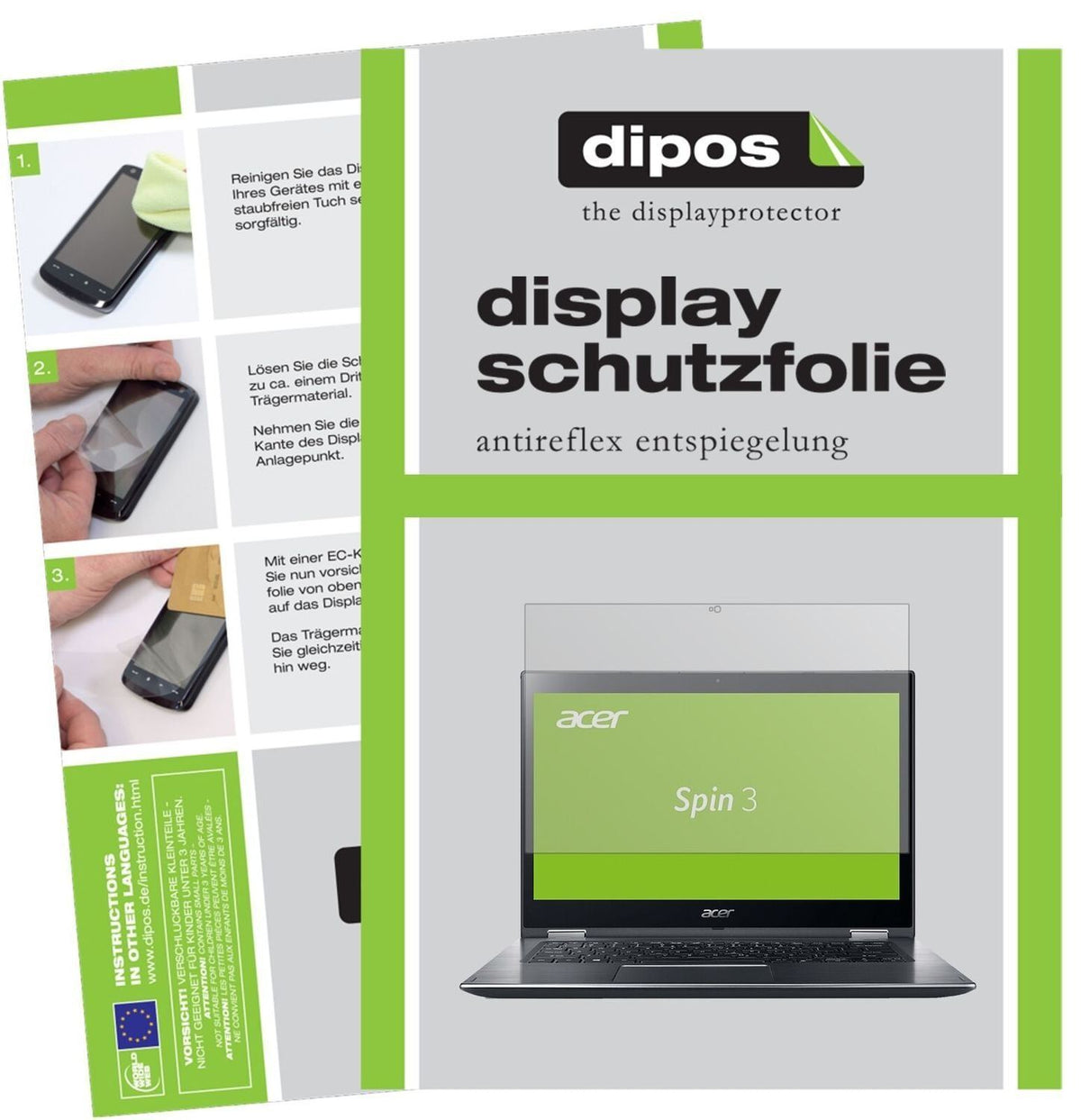 1x Schutzfolie matt für Acer Spin 3 SP314-51-39U1  (2)