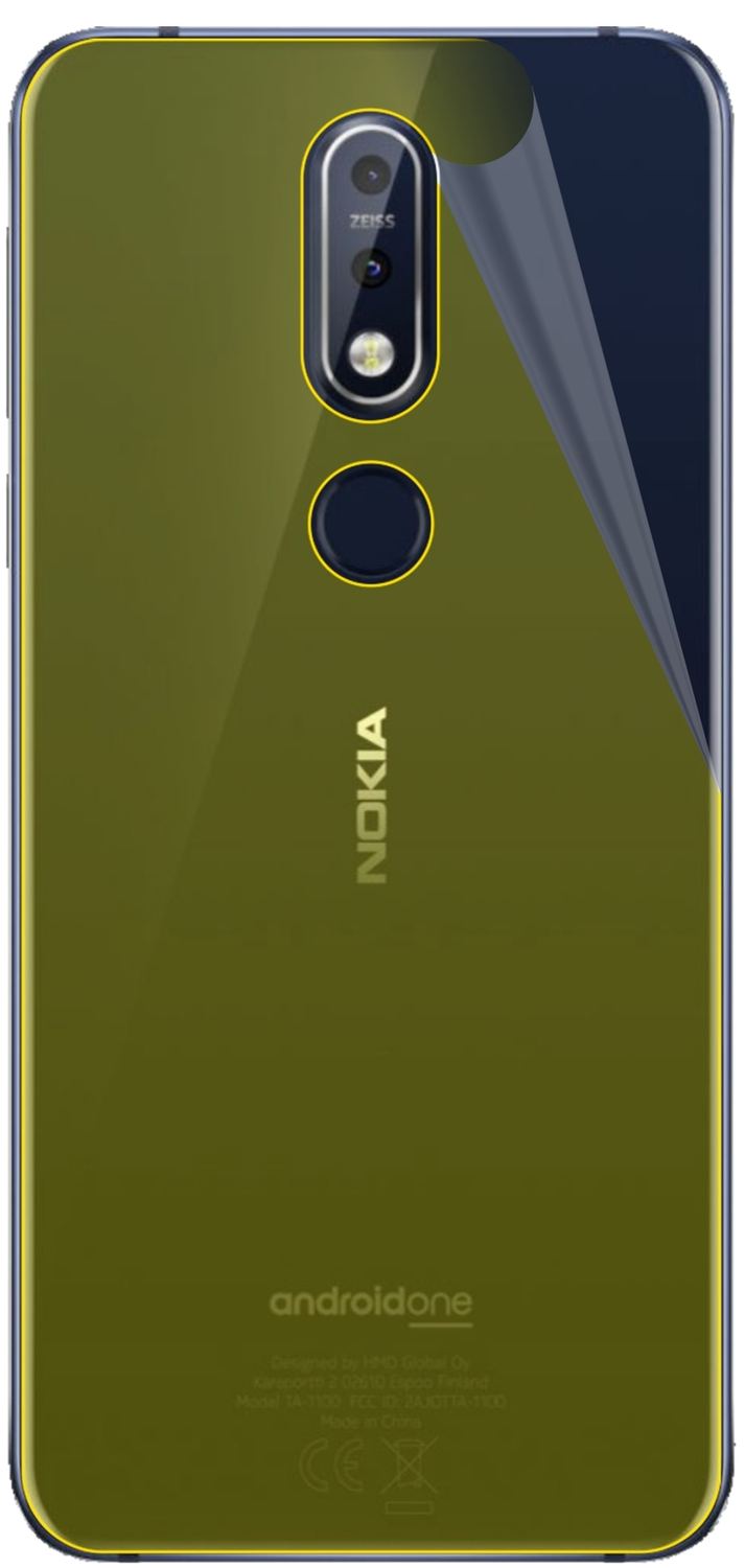 3x 3D Full Cover Schutzfolie für Nokia 7.1 Rücksei (3)