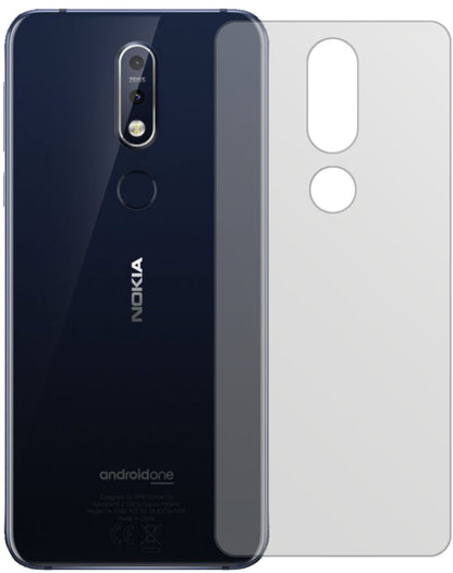 2x Schutzfolie matt für Nokia 7.1 Rückseite Displa (2)