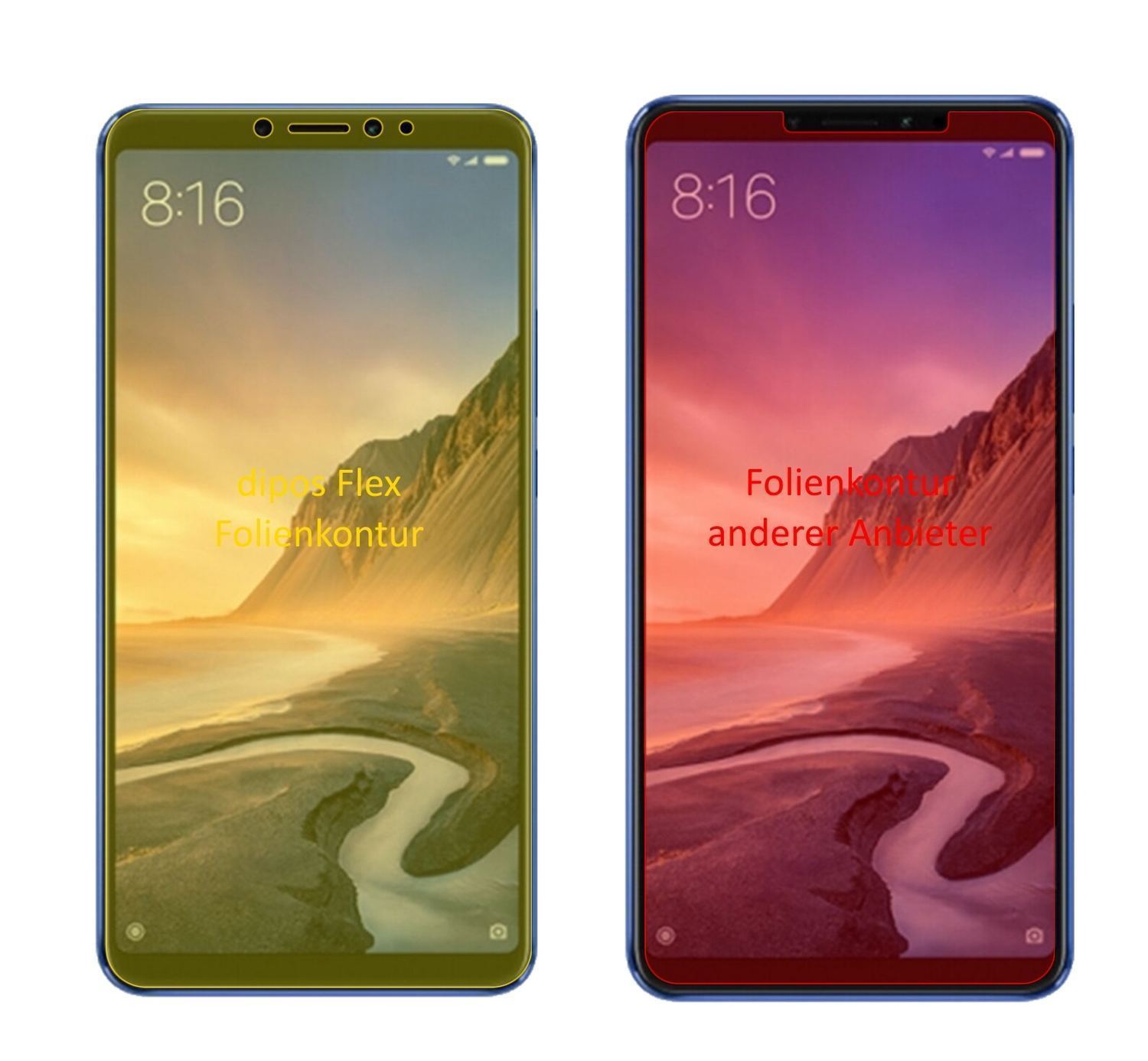 3x 3D Full Cover Schutzfolie für Xiaomi Mi Max 3 (2)