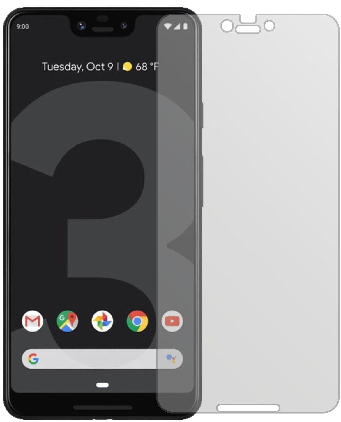 5x Schutzfolie matt für Google Pixel 3 XL Display- (1)