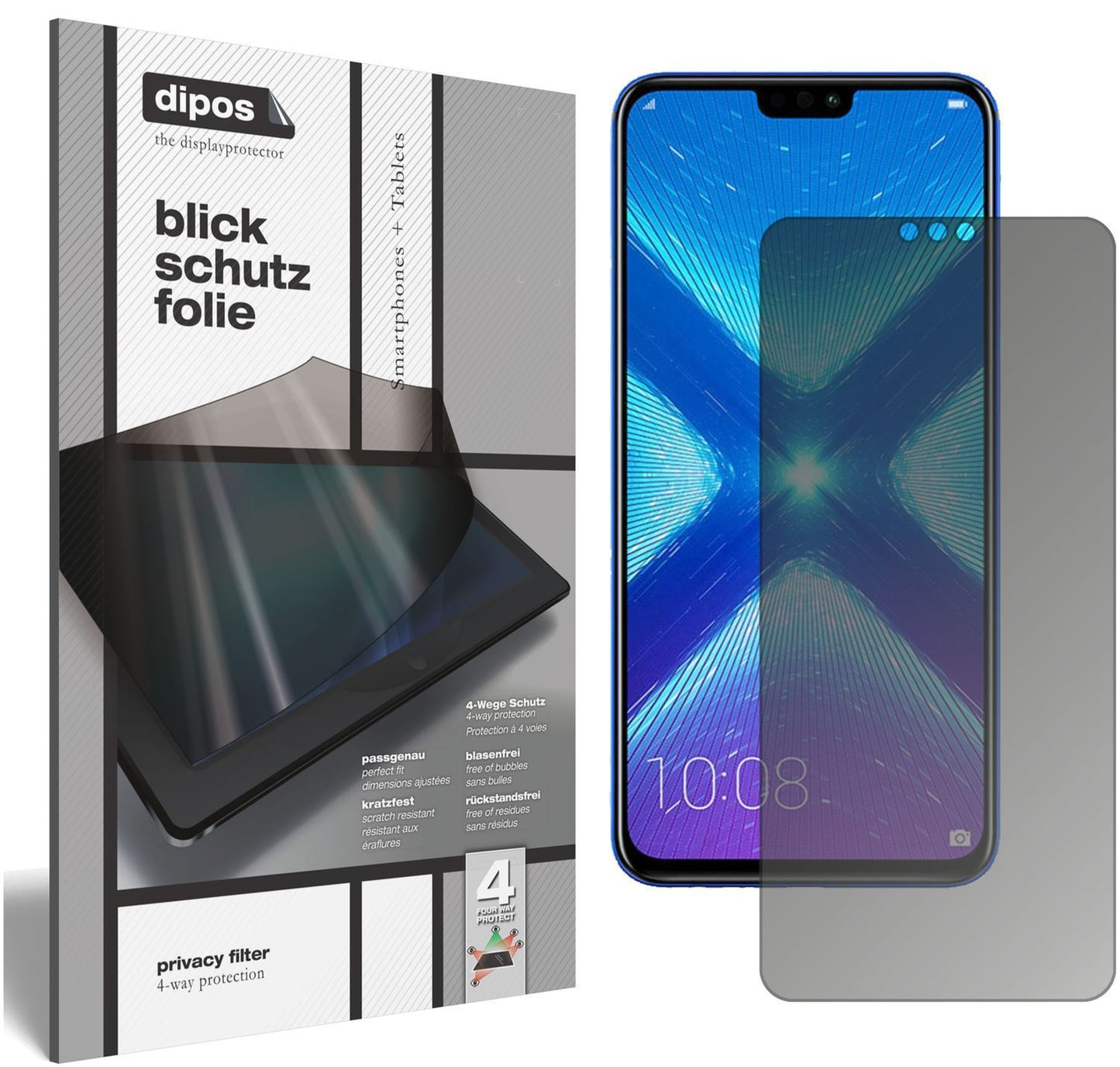 Blickschutzfolie für Honor 8X matt Schutzfolie Pri (1)