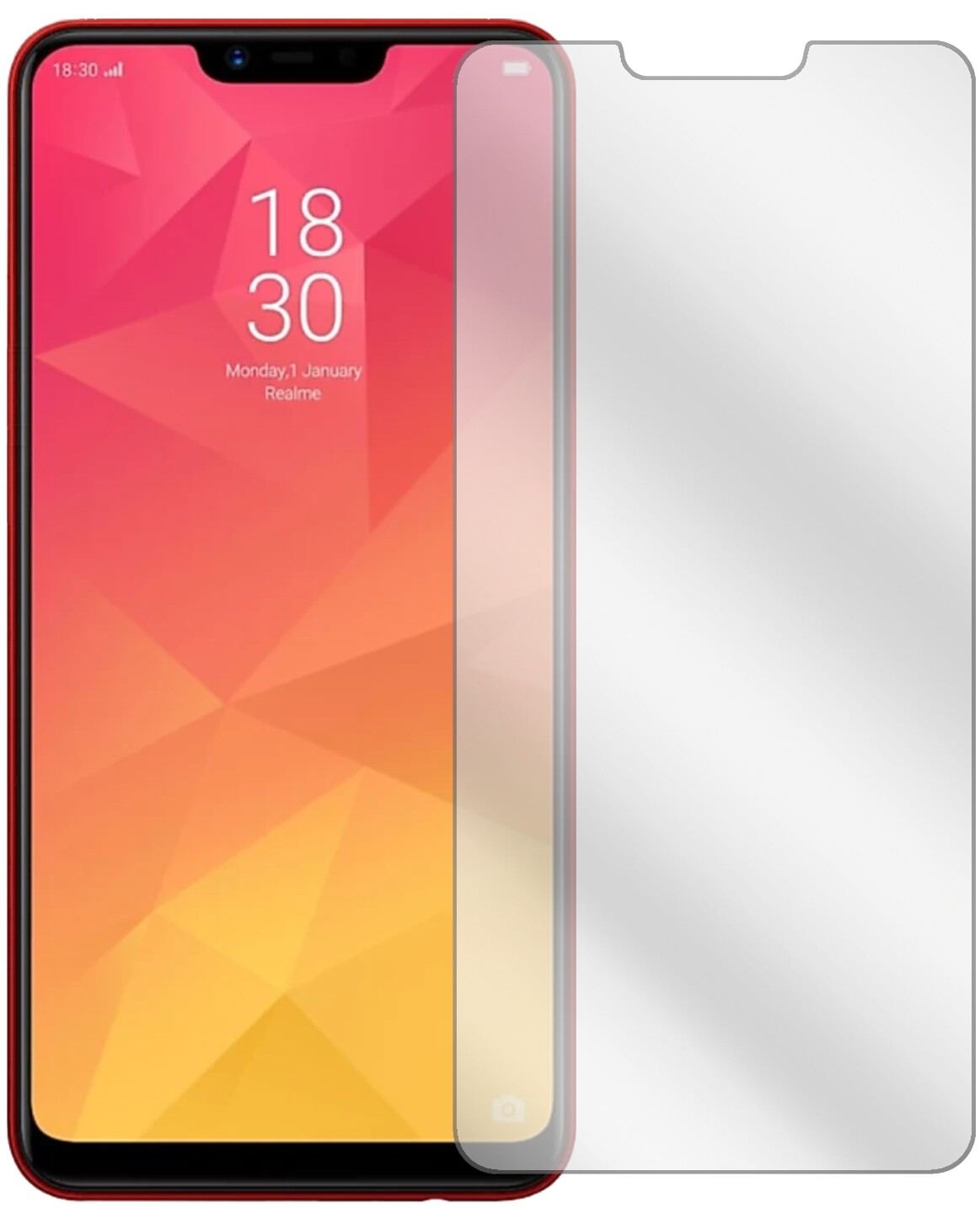 6x Schutzfolie klar für Oppo Realme 2 Display-Schu (2)