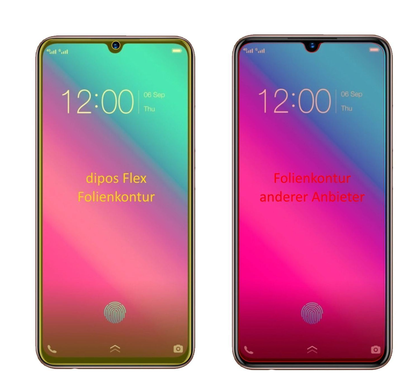 3x 3D Full Cover Schutzfolie für Vivo V11 (2)