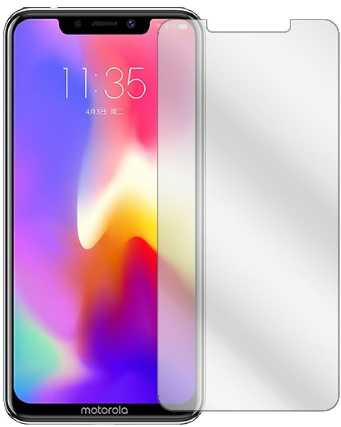 2x Schutzfolie klar für Motorola P30 Display-Schut (2)