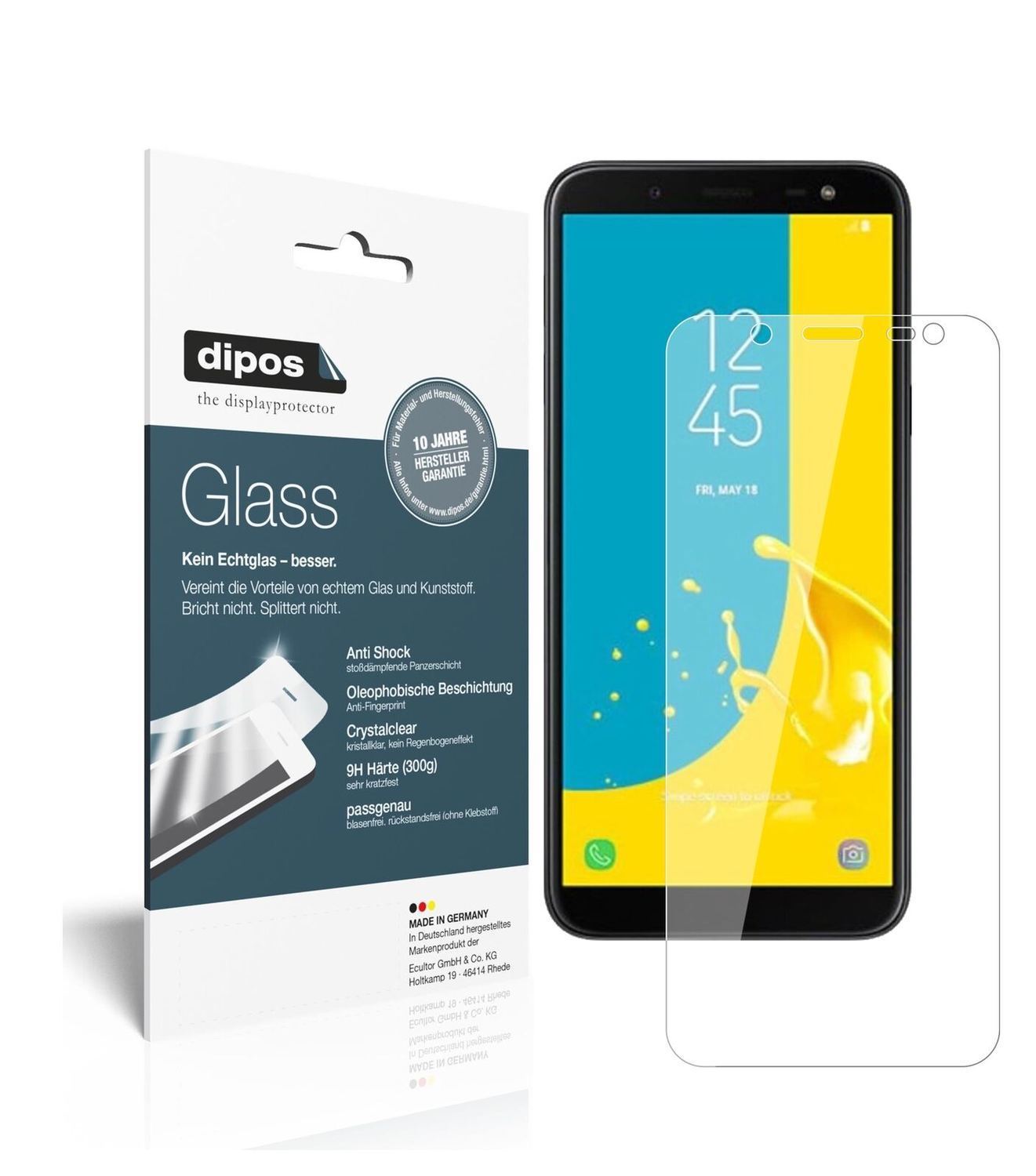 1x 9H Schutzfolie für Samsung Galaxy J6 (2018) Pan (2)