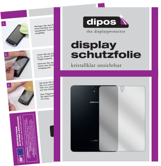 2x Schutzfolie klar für Samsung Galaxy Tab S4 Rück (1)