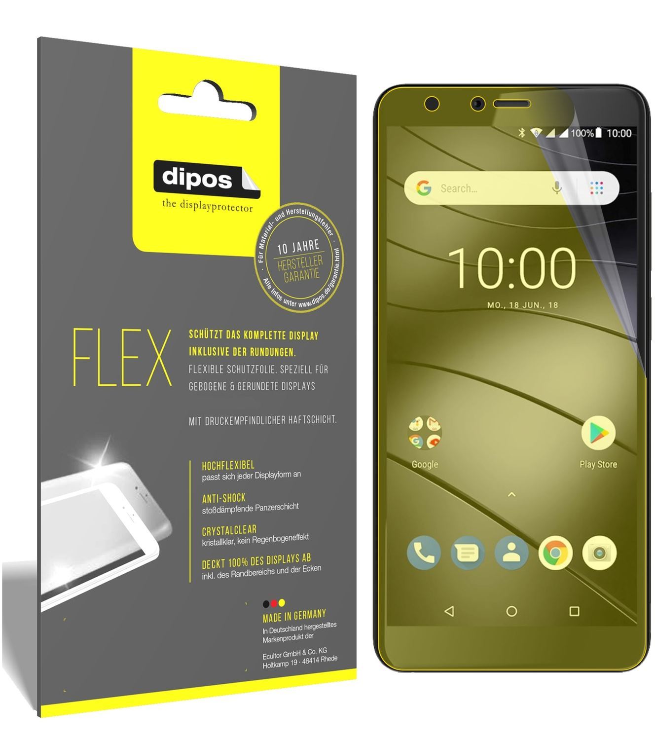 3x 3D Full Cover Schutzfolie für Gigaset GS100 (1)