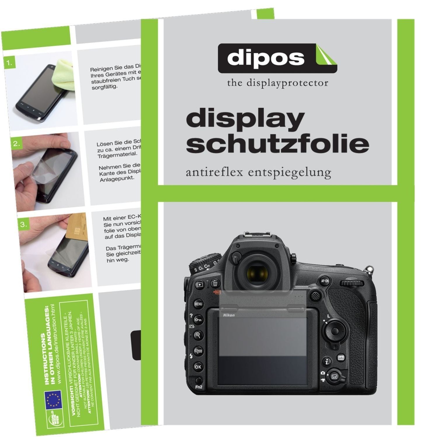 6x Schutzfolie matt für Nikon D850 SLR Display-Sch (1)