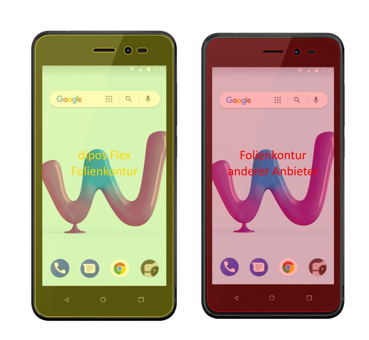 3x 3D Full Cover Schutzfolie für Wiko Sunny 3 (2)