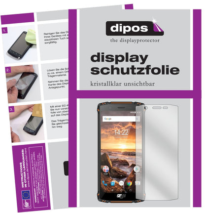6x Schutzfolie klar für HomTom ZOJI Z9 Display-Sch (1)