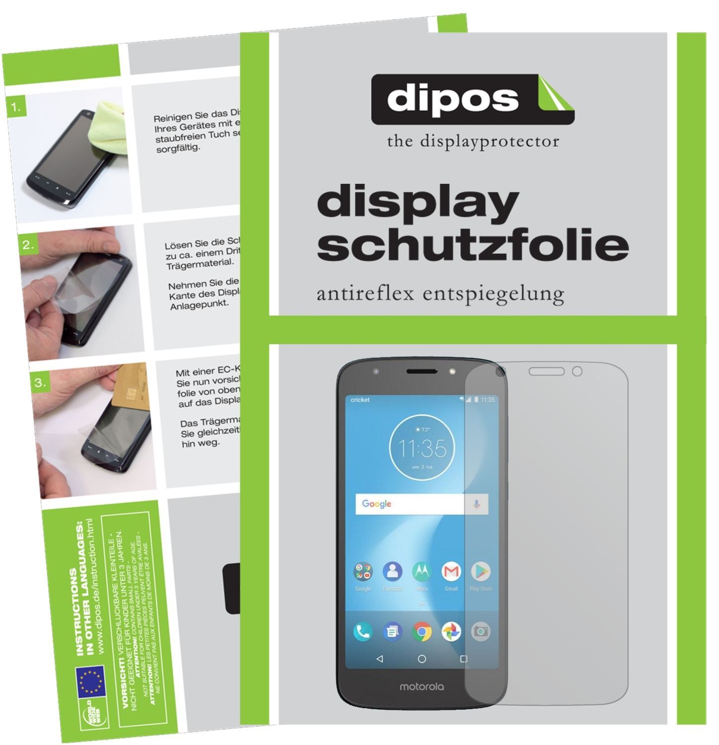 2x Schutzfolie matt für Motorola Moto E5 Play SD42 (1)