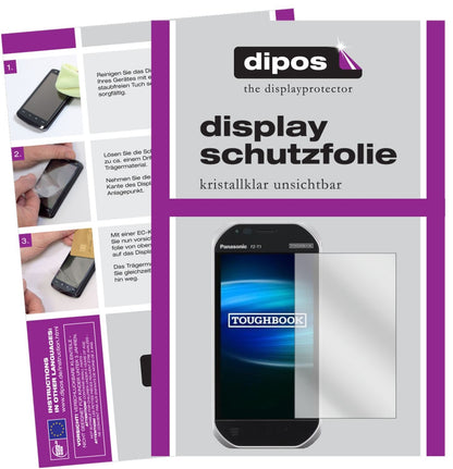 2x Schutzfolie klar für Panasonic Toughbook FZ-T1  (1)