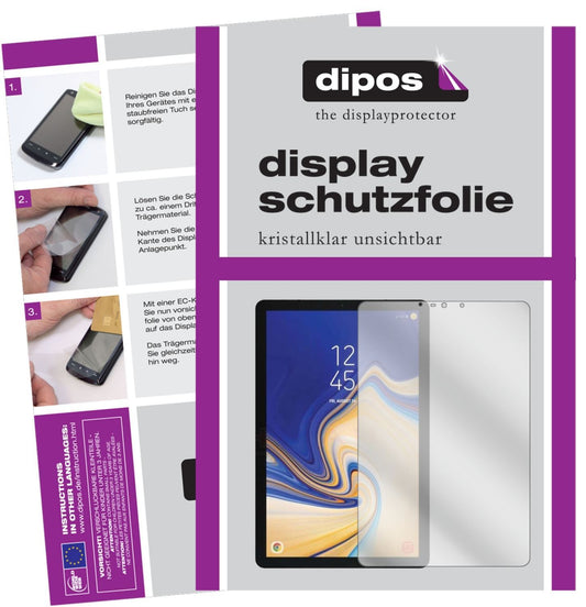 2x Schutzfolie klar für Samsung Galaxy Tab S4 Disp (1)