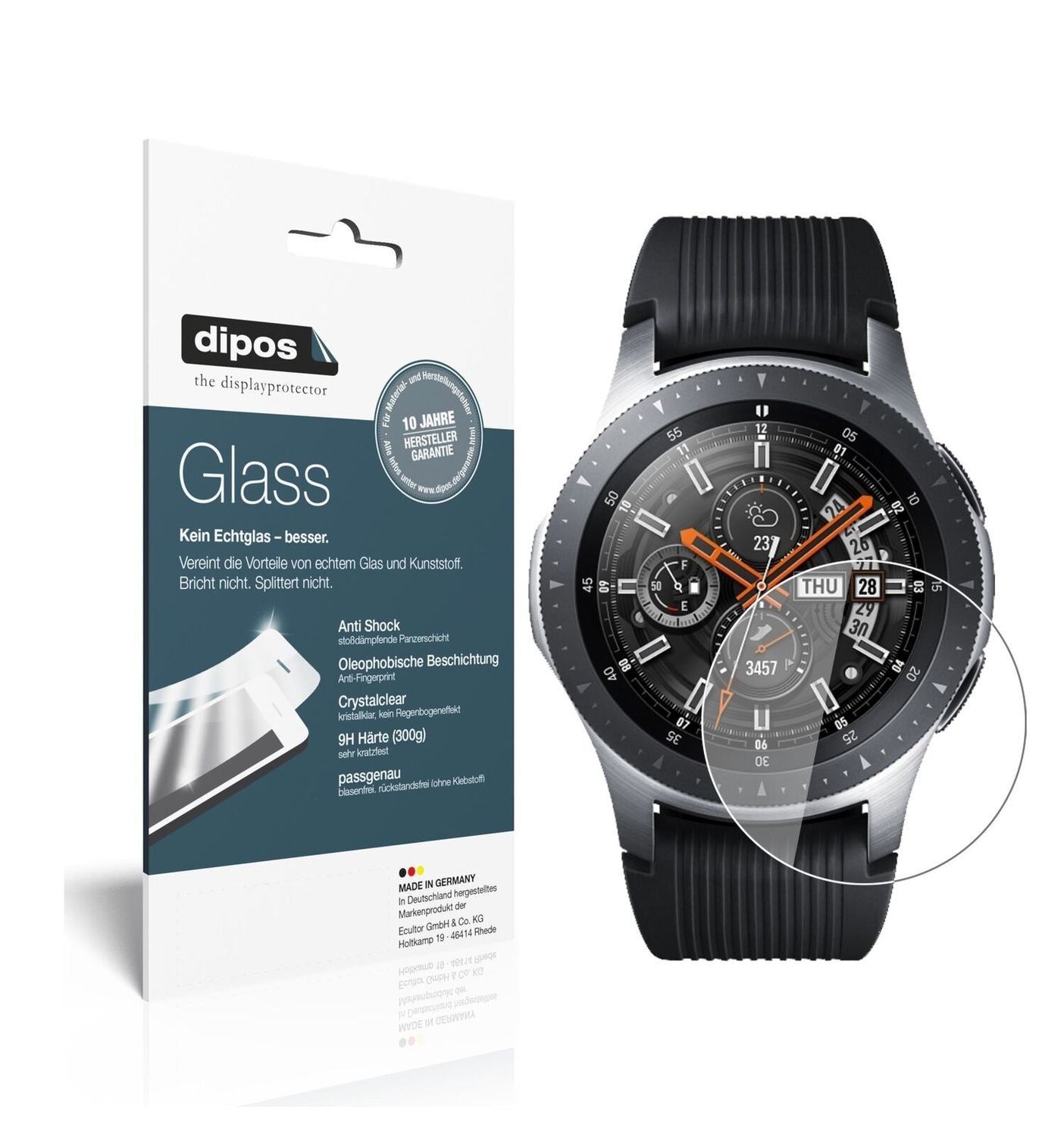 1x 9H Schutzfolie für Samsung Galaxy Watch 46mm Pa (2)