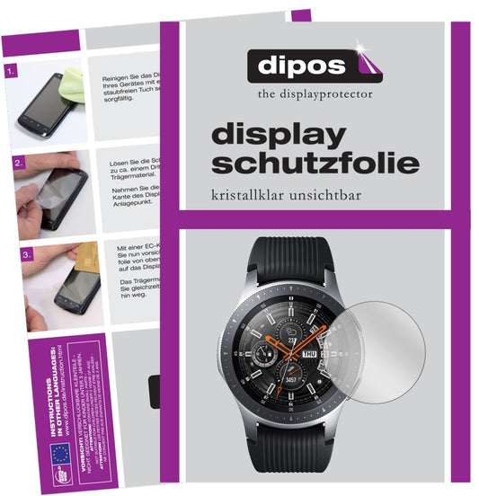 2x Schutzfolie klar für Samsung Galaxy Watch 46mm  (1)