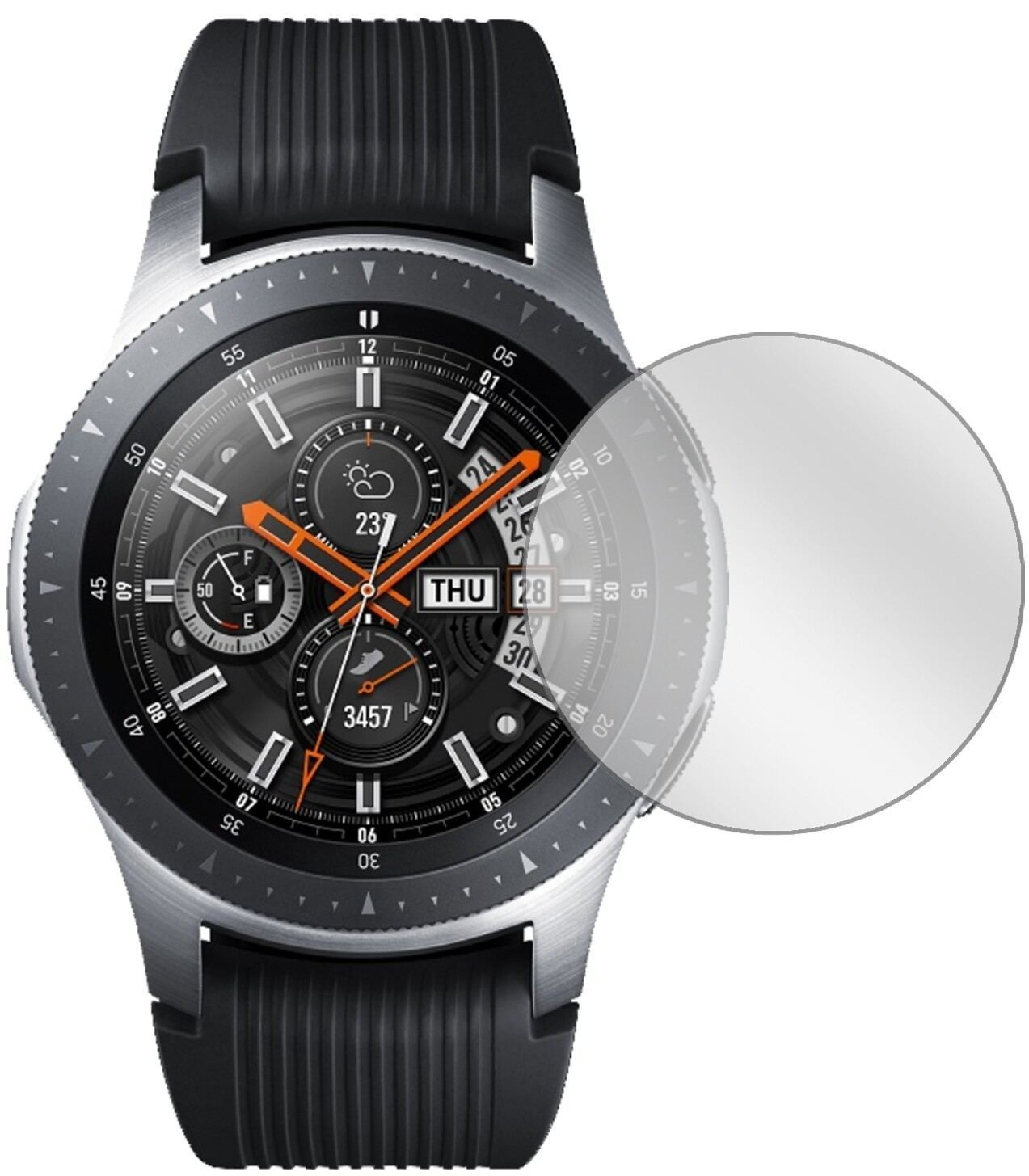 2x Schutzfolie klar für Samsung Galaxy Watch 46mm  (2)