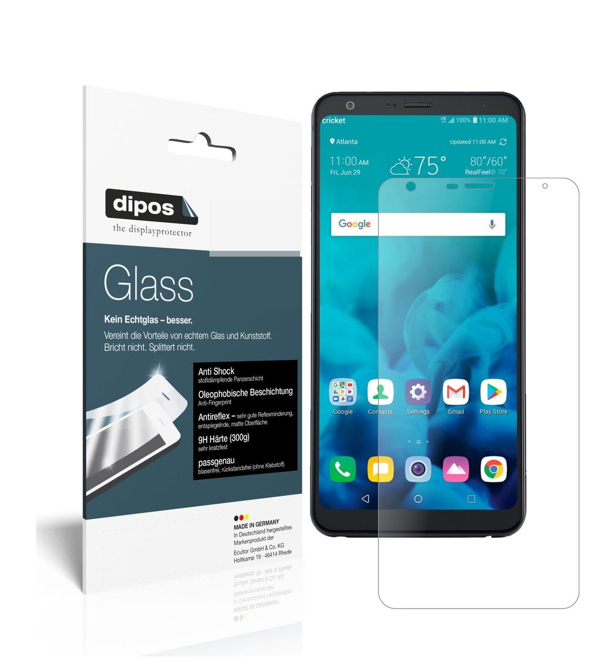 1x 9H Schutzfolie matt für LG Stylo 4 Panzerfolie (2)