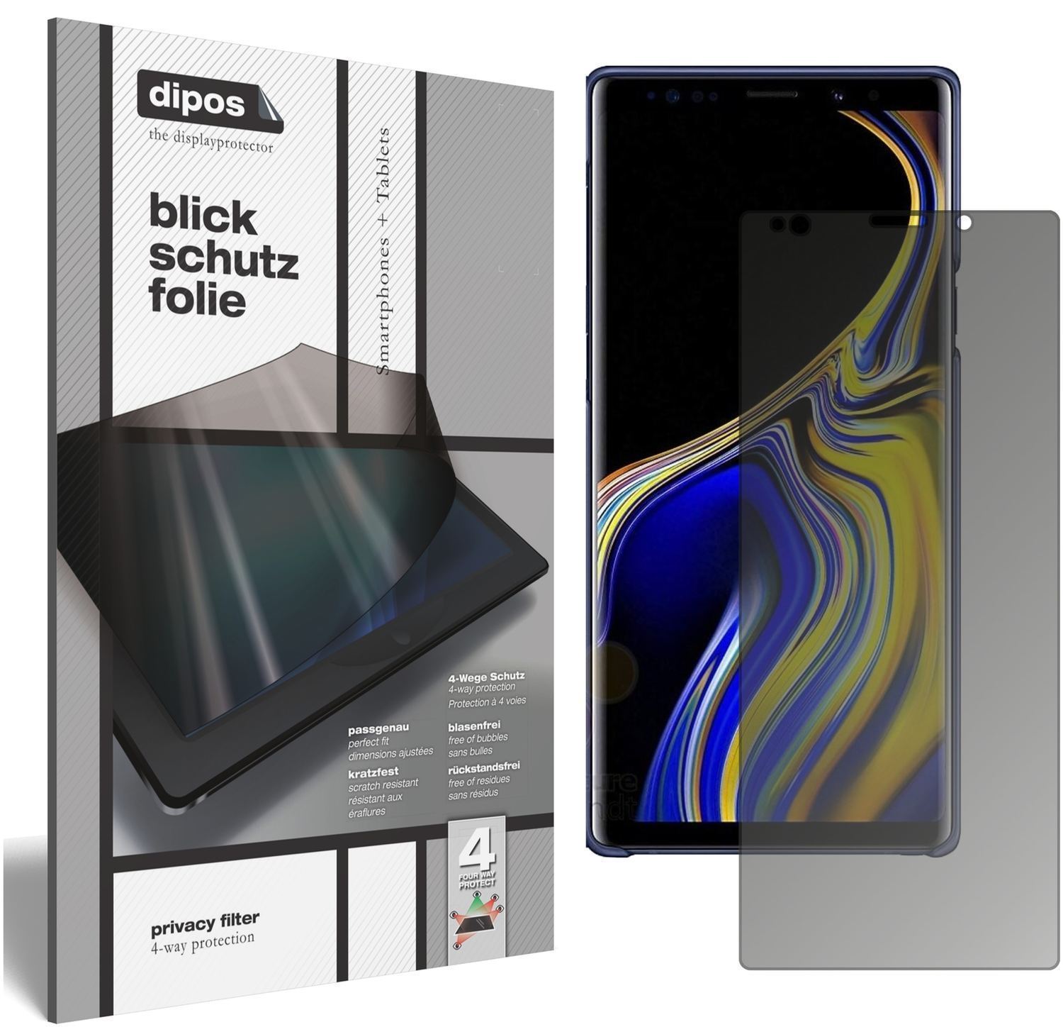 Blickschutzfolie für Samsung Galaxy Note 9 matt Sc (1)