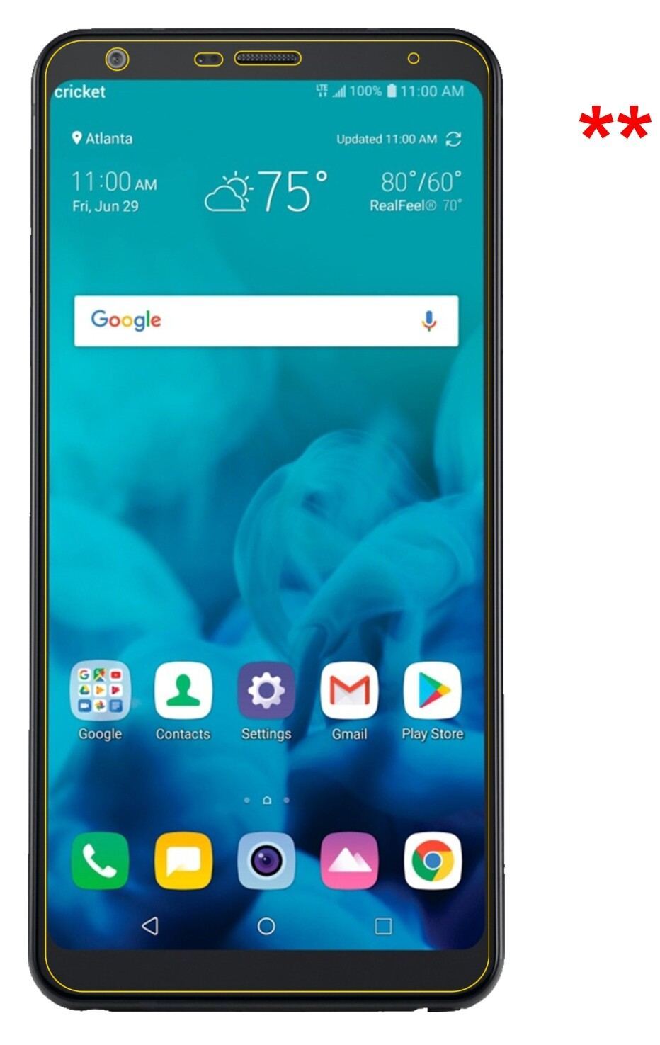 Blickschutzfolie für LG Stylo 4 matt Schutzfolie P (5)