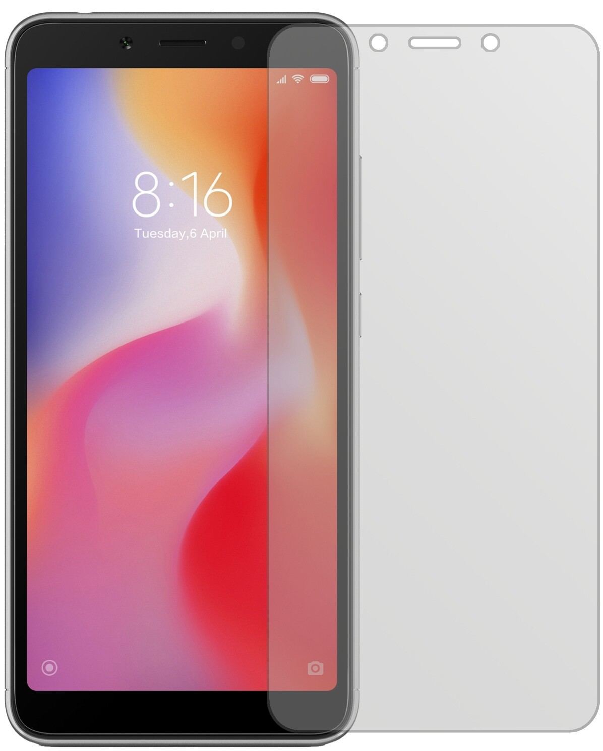 6x Schutzfolie matt für Xiaomi Redmi 6A Display-Sc (2)